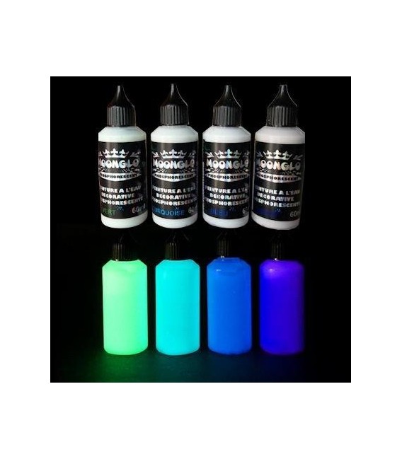 4 x 50ml Set Complet couleurs phosphorescentes