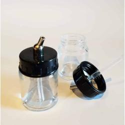 Szklane kanistry ssące do aerografu 16 ml