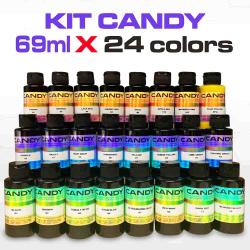 Zestaw 24 skoncentrowanych barwników Candy w 69 ml