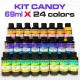 Zestaw 24 skoncentrowanych barwników Candy w 69 ml lub 250 ml