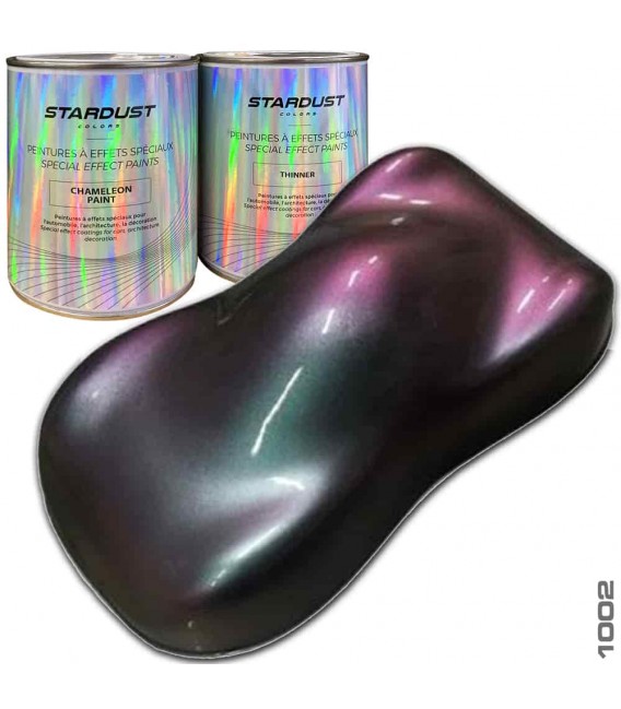 Kit 2Litres peinture cameleon Bleu/Violet/Rouge/cuivre