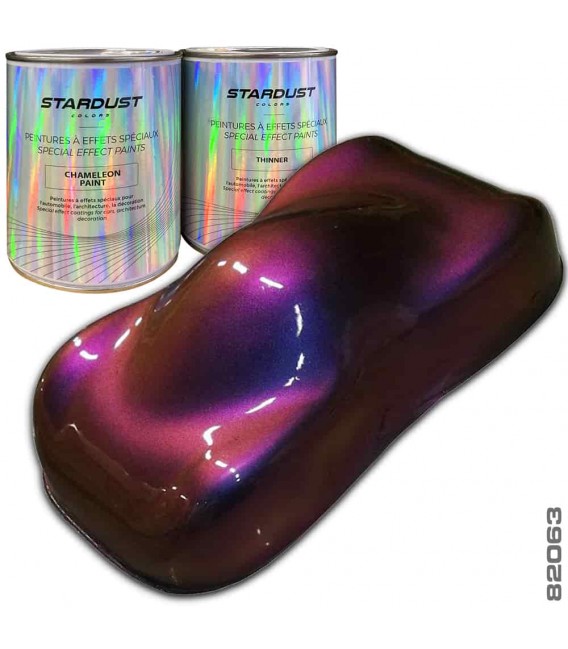 Kit 2Litres peinture cameleon Bleu/Violet/Rouge/cuivre