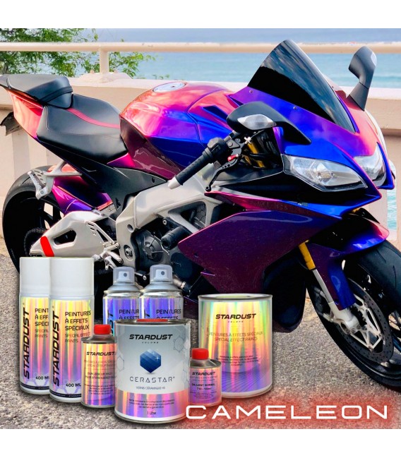 MOTO Kit complet Peinture Cameleon (Couleur au choix)