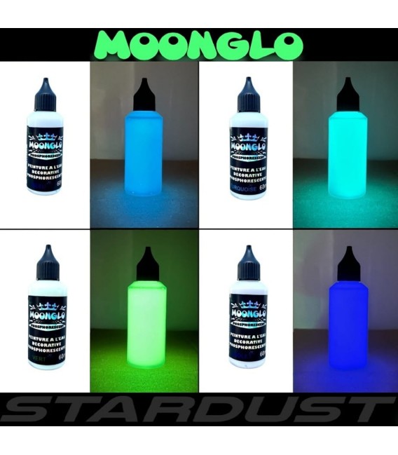 4 x 50ml Set Complet couleurs phosphorescentes