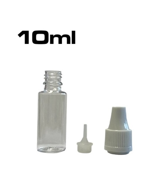 Miniaturowa plastikowa butelka 10 ml, 15 ml lub 60 ml