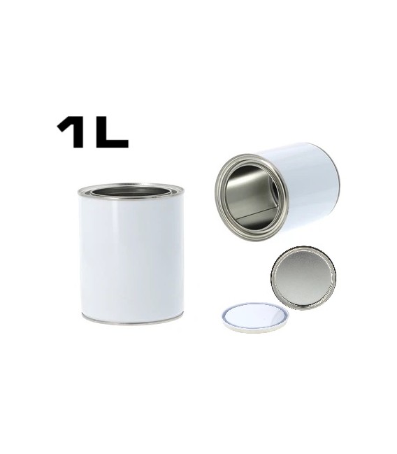 Metalowe pojemniki na farbę o pojemności od 125 ml do 5 l