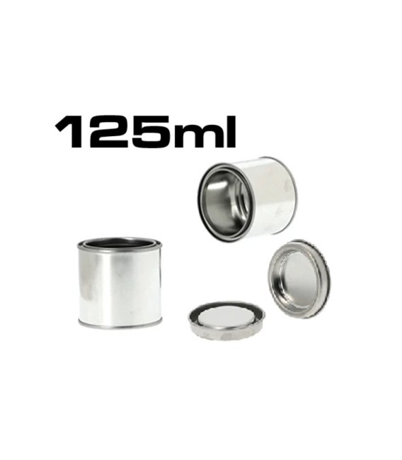 Metalowe pojemniki na farbę o pojemności od 125 ml do 5 l