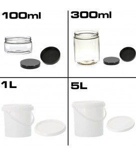 Słoiki plastikowe z pokrywkami od 100ml do 5L
