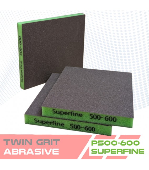 Dwustronne gąbki ścierne TWIN GRIT – 5 ziarnistości szlifierskich