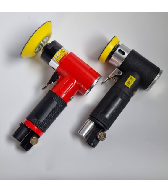 A3301 Pneumatyczna miniszlifierka mimośrodowa 50 mm z 50 minitarczami