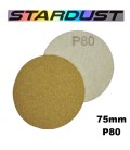 Tarcze ścierne z systemem samoprzylepnym 75 mm – ziarnistość od P80 do P500 – opakowanie 10 lub 50 sztuk
