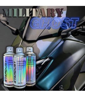 Zestaw farb w sprayach do skuterów z efektem MILITARY GHOST – 16 wariantów