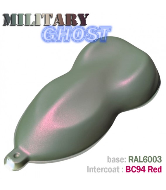 Zestaw farb w sprayach do skuterów z efektem MILITARY GHOST – 16 wariantów