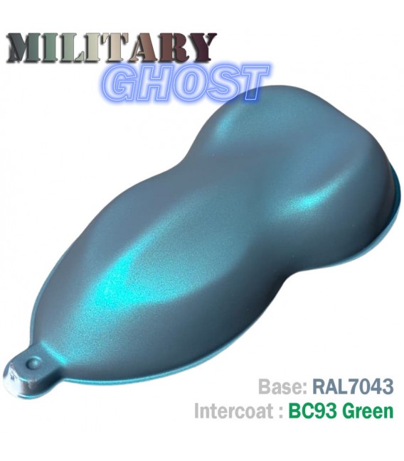 Zestaw farb w sprayach do skuterów z efektem MILITARY GHOST – 16 wariantów