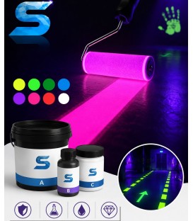 Niewidoczna w świetle czarnym farba epoksydowa fluorescencyjna UV2329